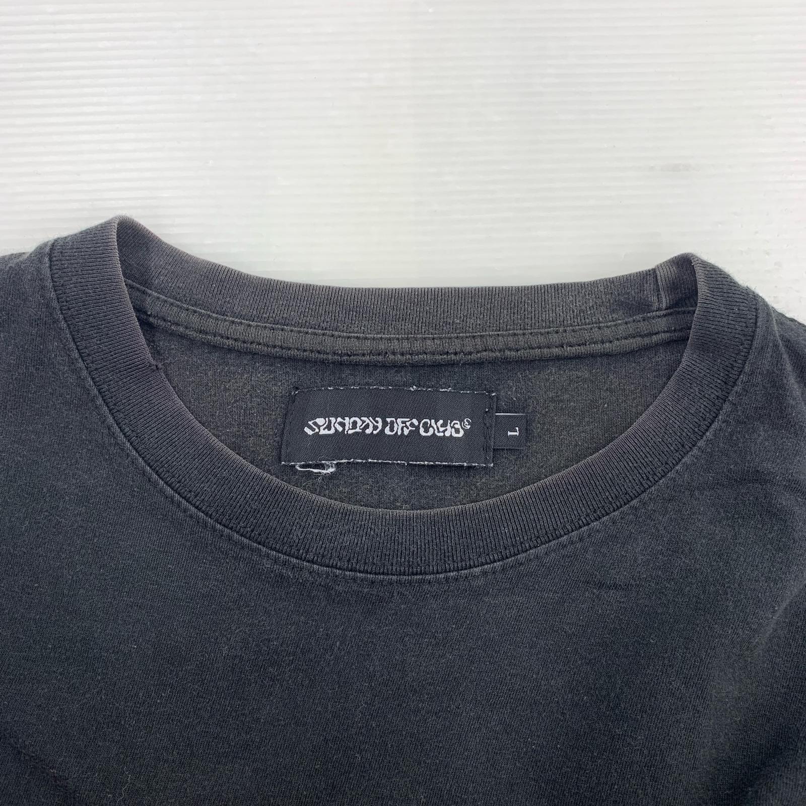 半袖Tシャツ sunday off club グラフィックt L BLK L ブラック