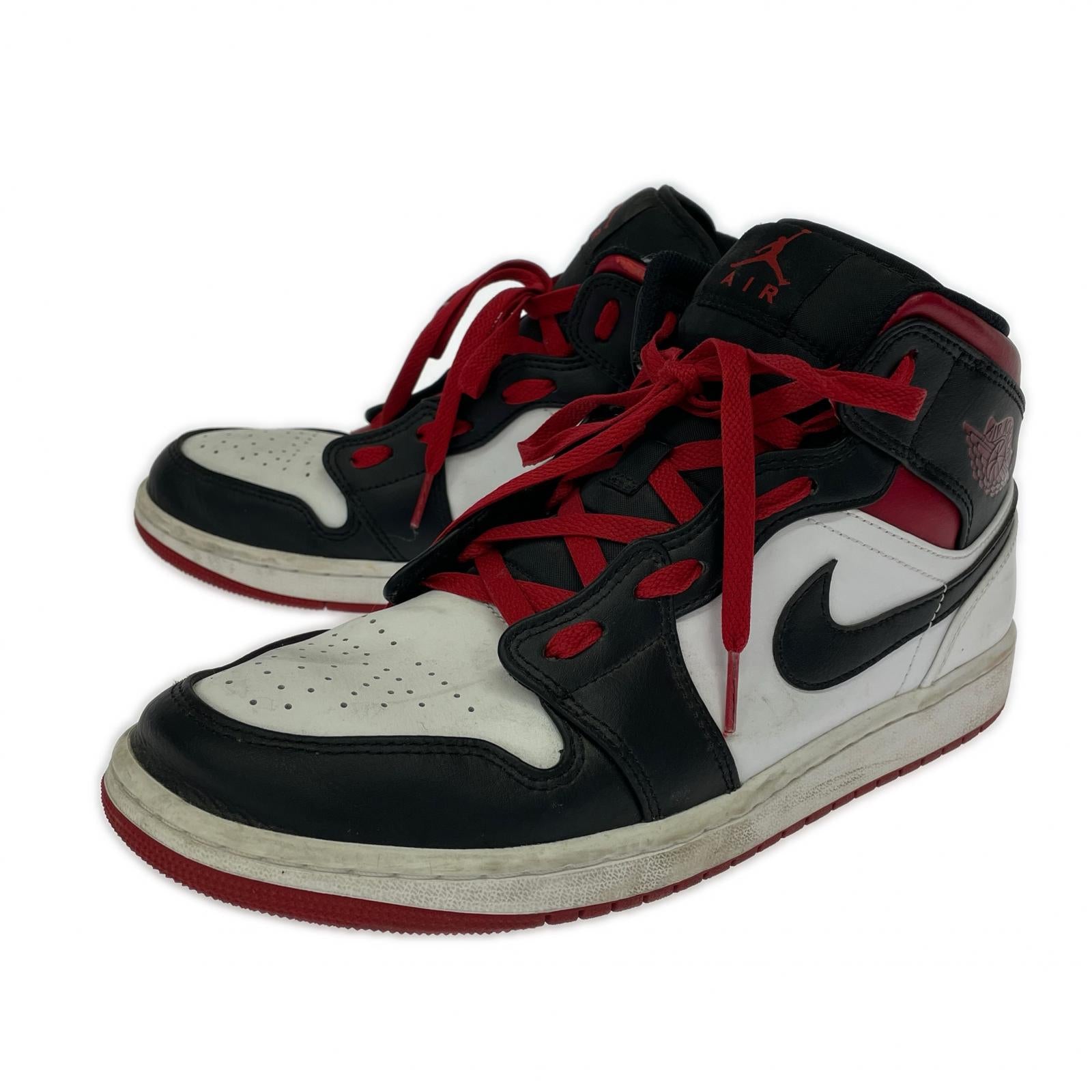 スニーカー AIR JORDAN 1 MID 赤 (28.0) 28cm (US10 UK9 1/2 EU46)