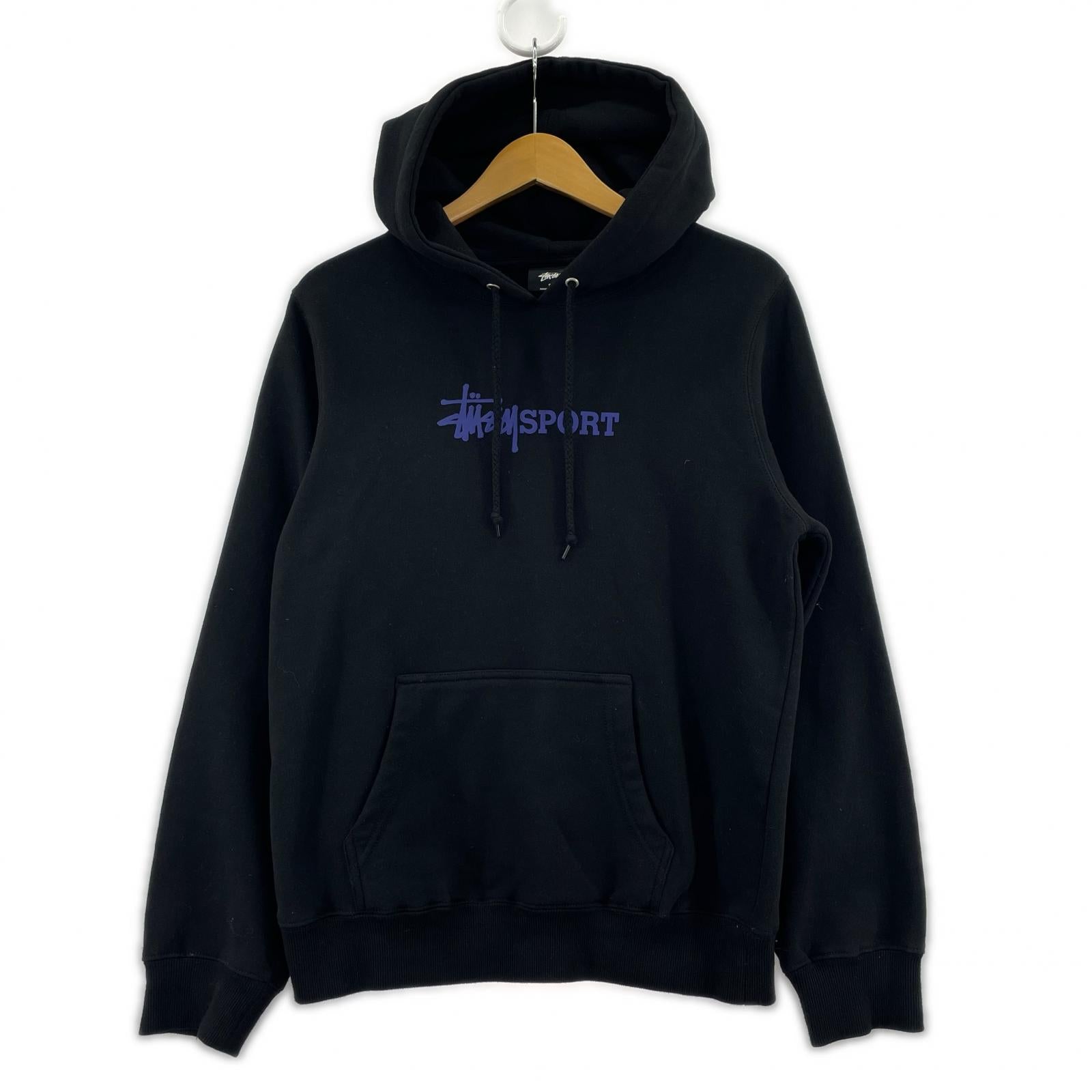 パーカー STUSSY SPORT HOODY/S/BLK S ブラック