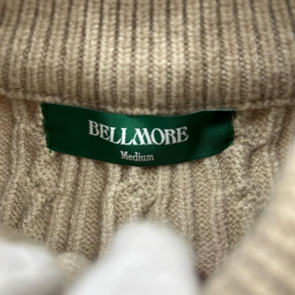 ニット bellmore ベージュ M ベージュ