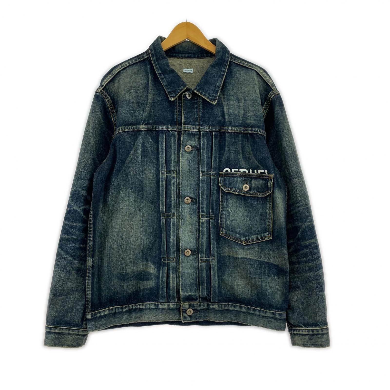 デニムジャケット L L ネイビー