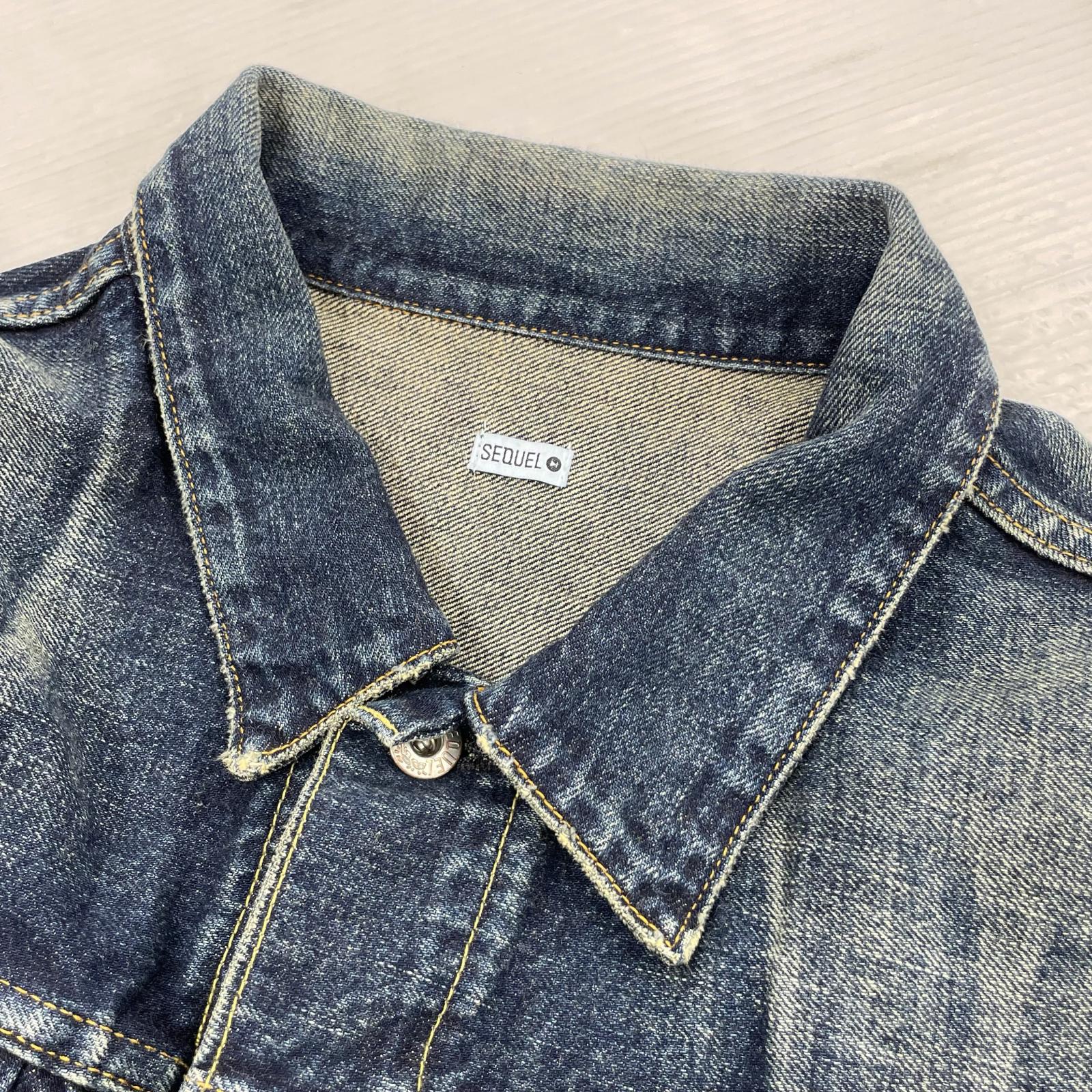 デニムジャケット L L ネイビー