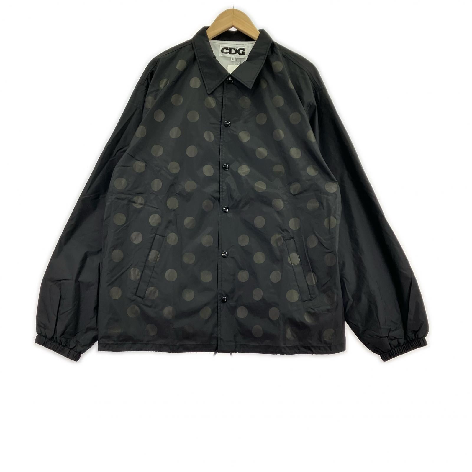 ジャケット COMME des GARCONS CDG ドット コーチジャケット ブラック
