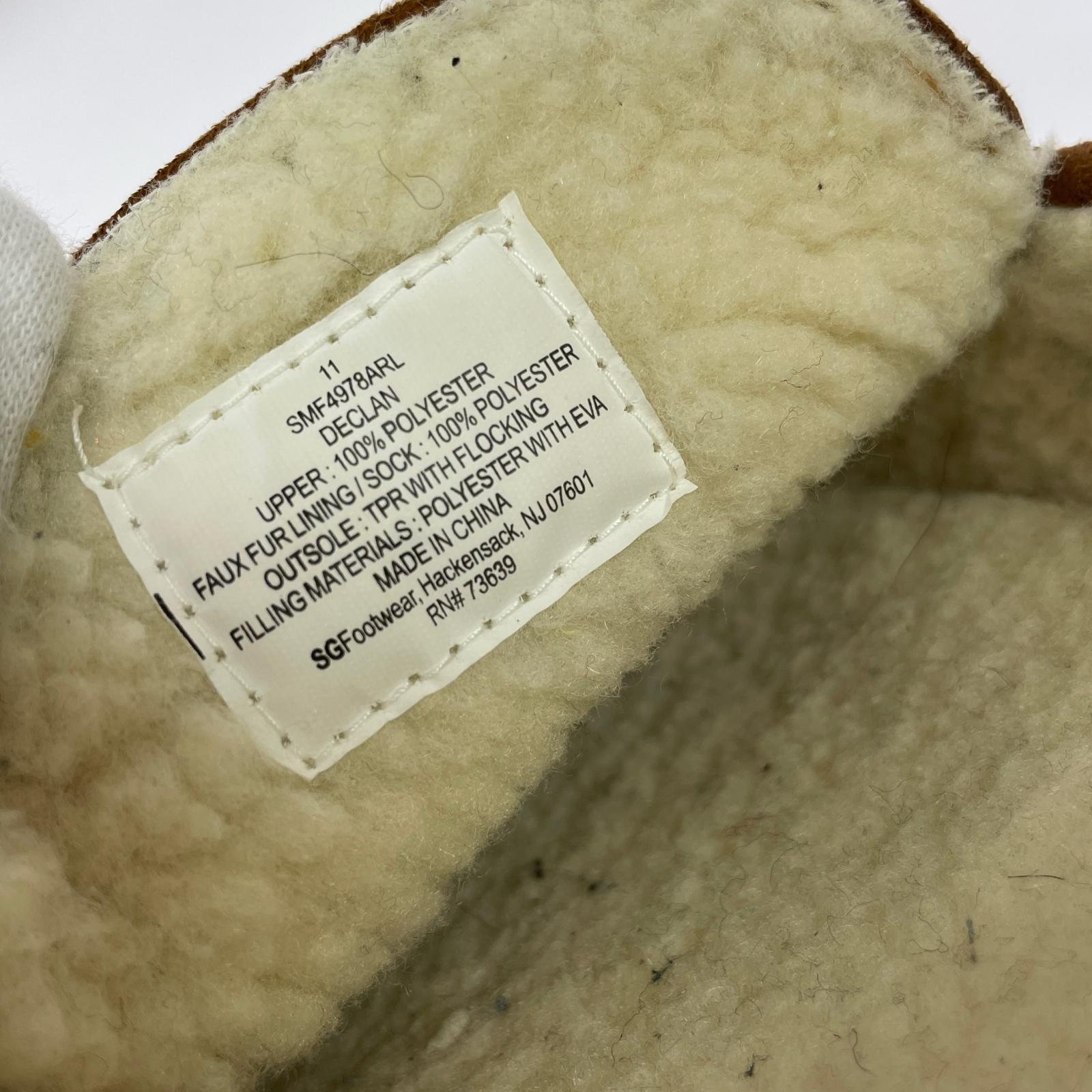 シューズ memory foam ムートンローファー ブラウン