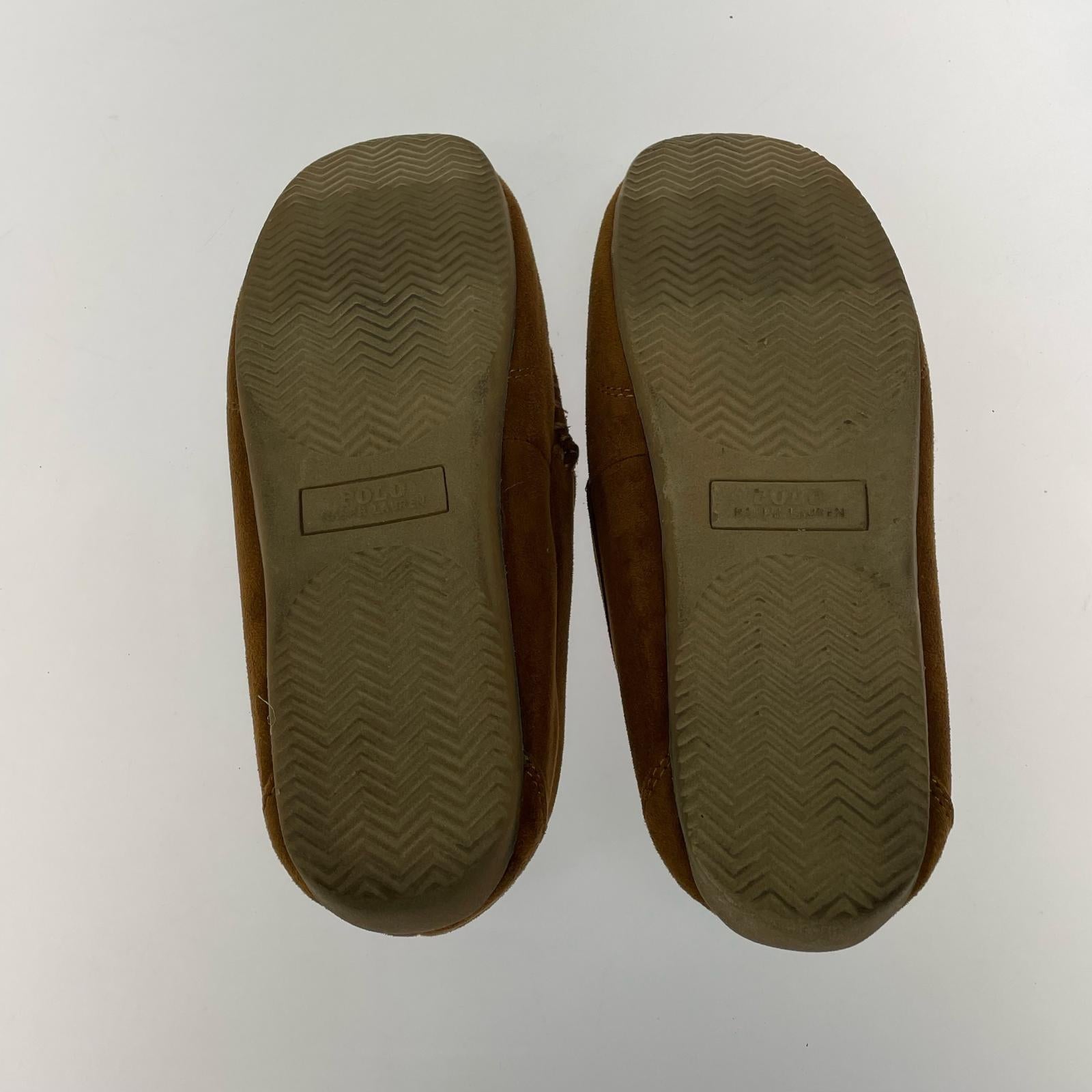 シューズ memory foam ムートンローファー ブラウン