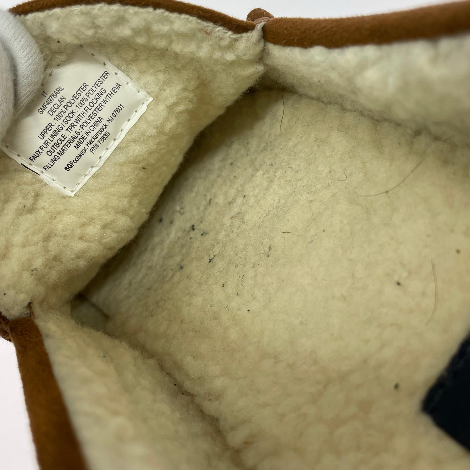 シューズ memory foam ムートンローファー ブラウン