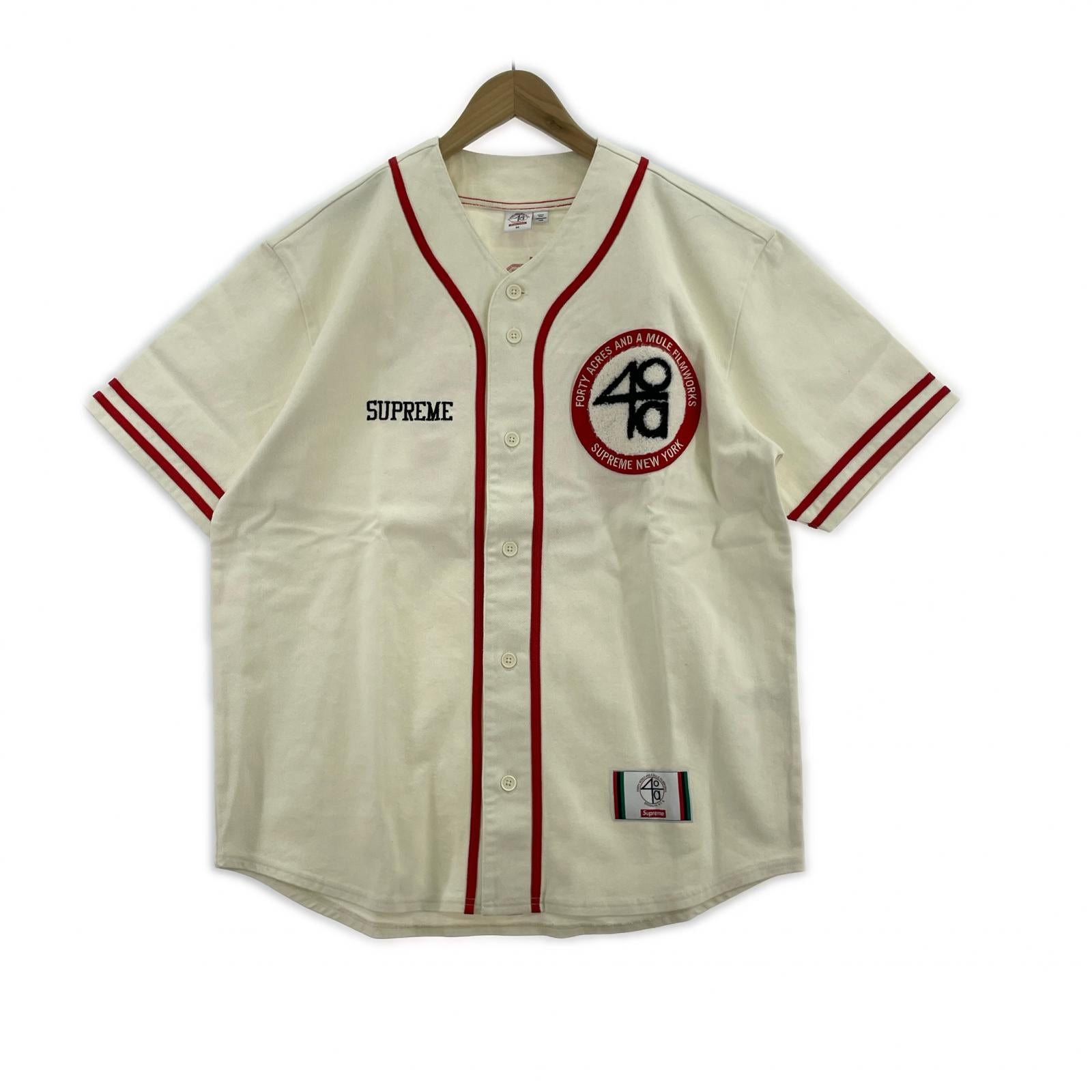 半袖シャツ 25SS 40 Acres Twill Baseball Jersey (M) M ホワイト