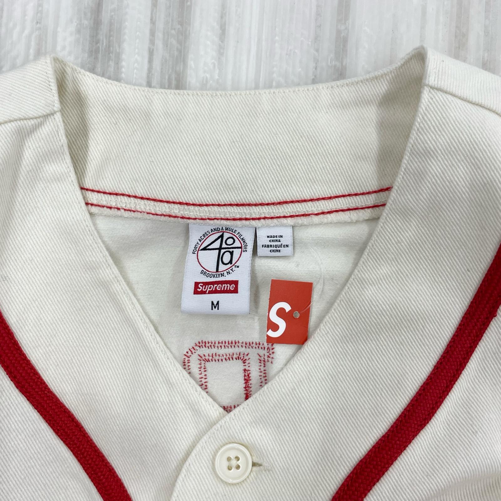 半袖シャツ 25SS 40 Acres Twill Baseball Jersey (M) M ホワイト