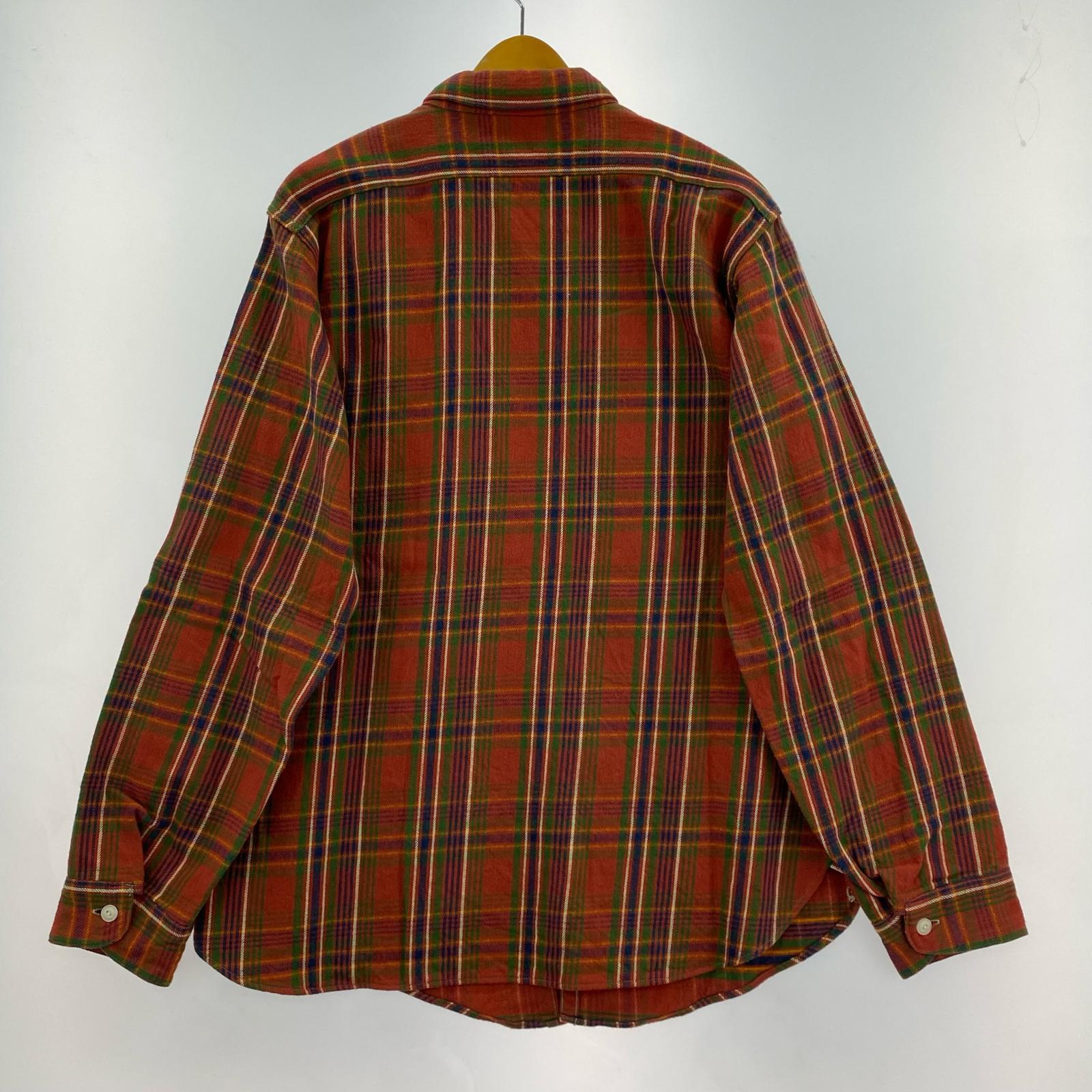 長袖シャツ STRONG-ARM L/S チェックネルシャツ RED 42 レッド
