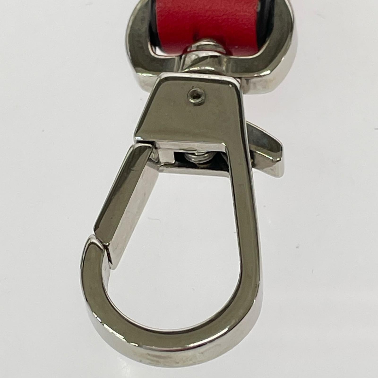 その他アクセサリー レザーストラップキーホルダー 赤 レッド