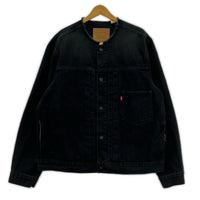 デニムジャケット ×EDIFICE Type 1 Trucker Jacket 黒 L L ブラック