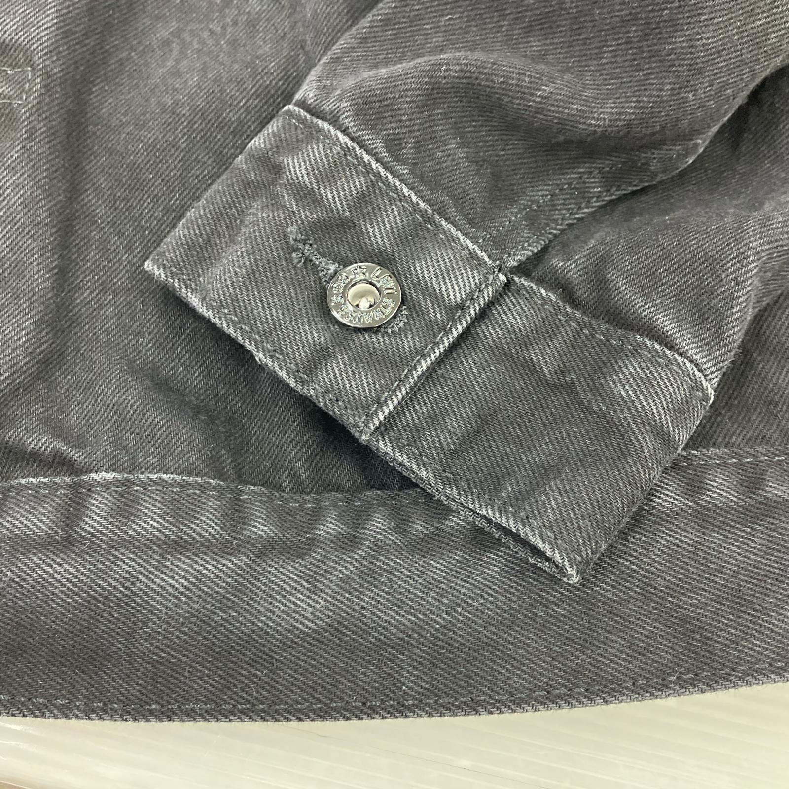 デニムジャケット ×EDIFICE Type 1 Trucker Jacket 黒 L L ブラック