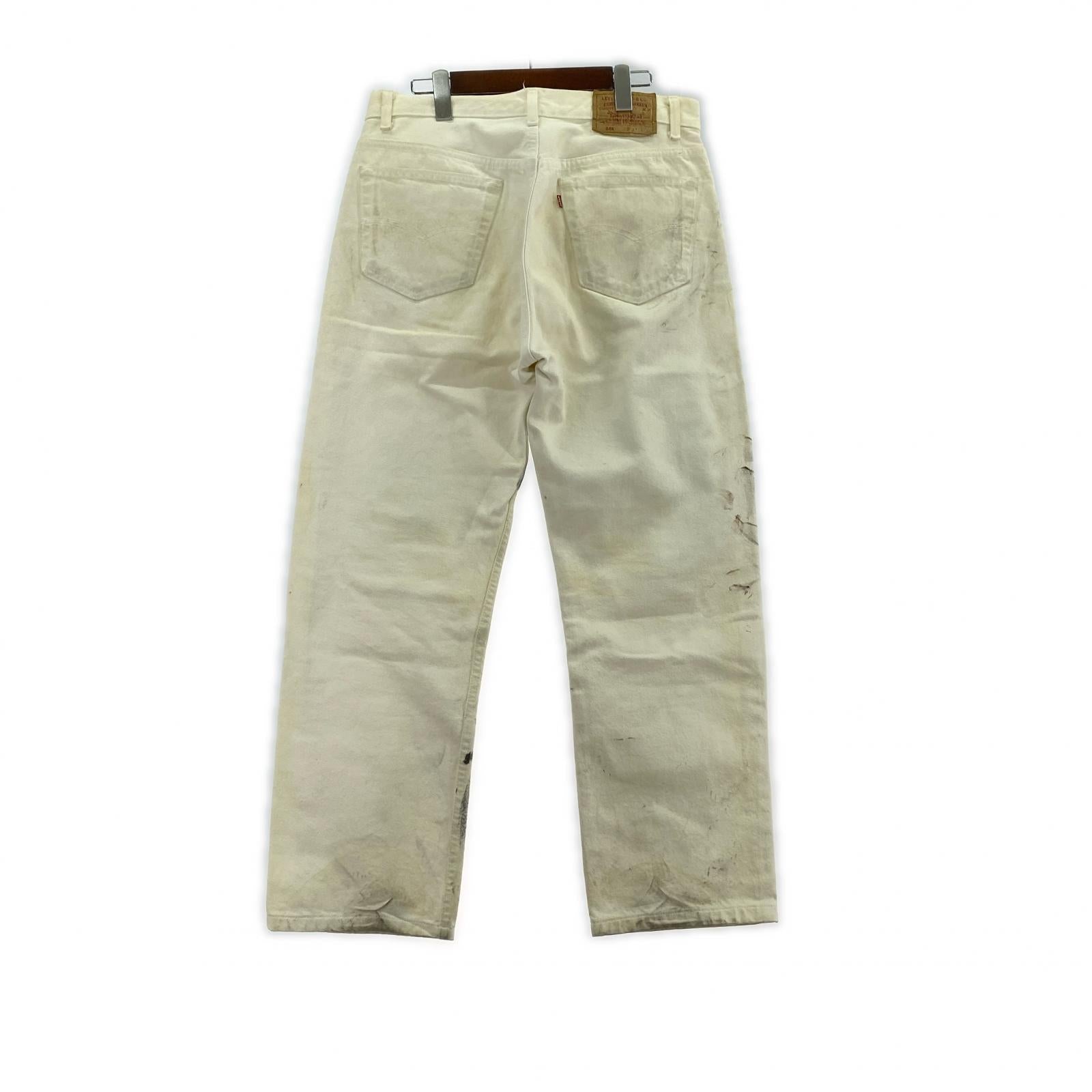 デニムパンツ 501 USA製 ホワイト ペンキ ホワイト