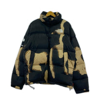 ダウンジャケット Bleached Denim Print Nuptse M M