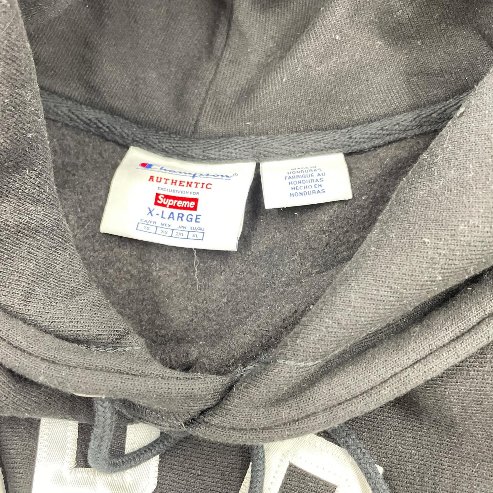 パーカー Champion Arc Logo Pullover Hoodie XL ブラック