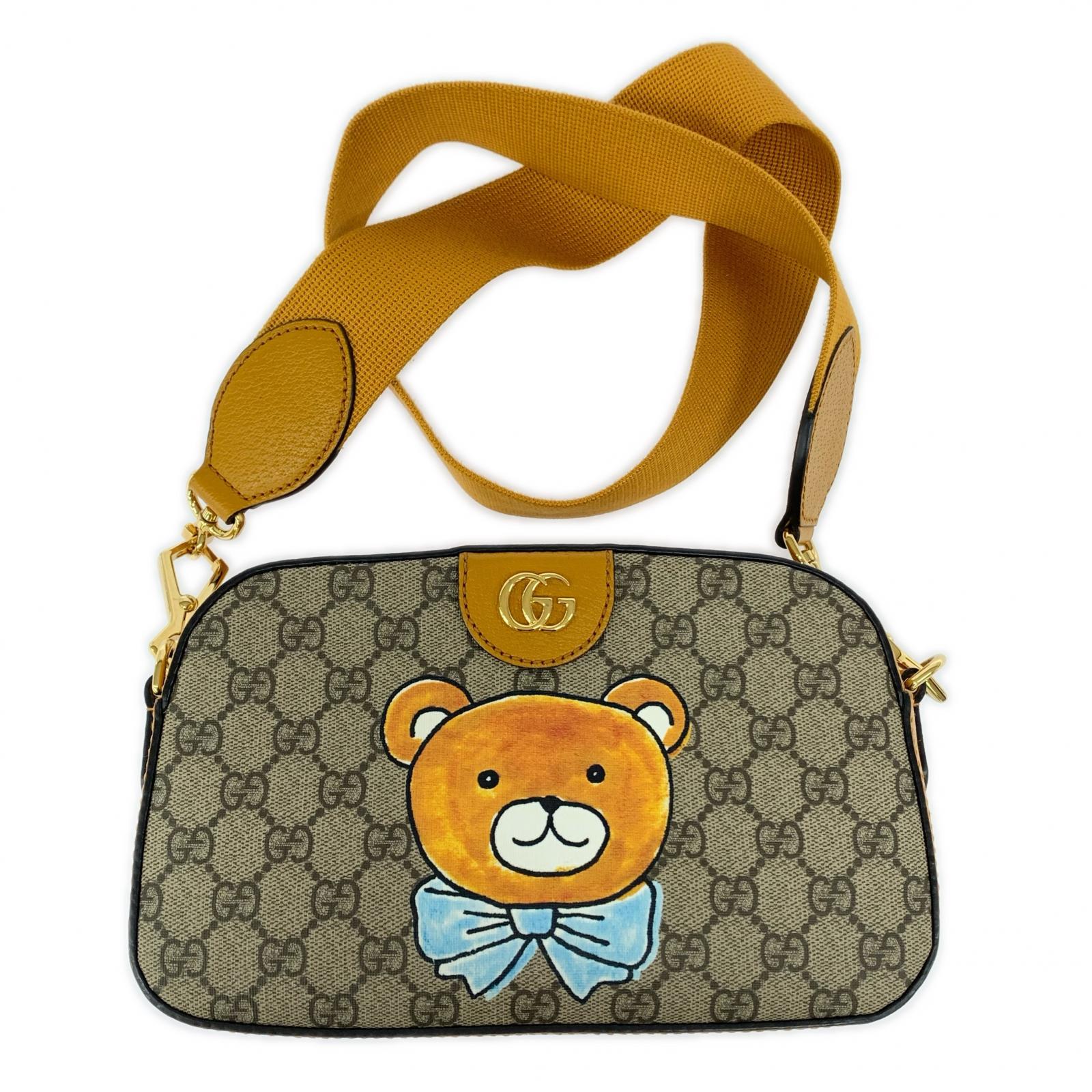 EXO-KAI × GUCCI テディベアプリント ショルダーバッグ