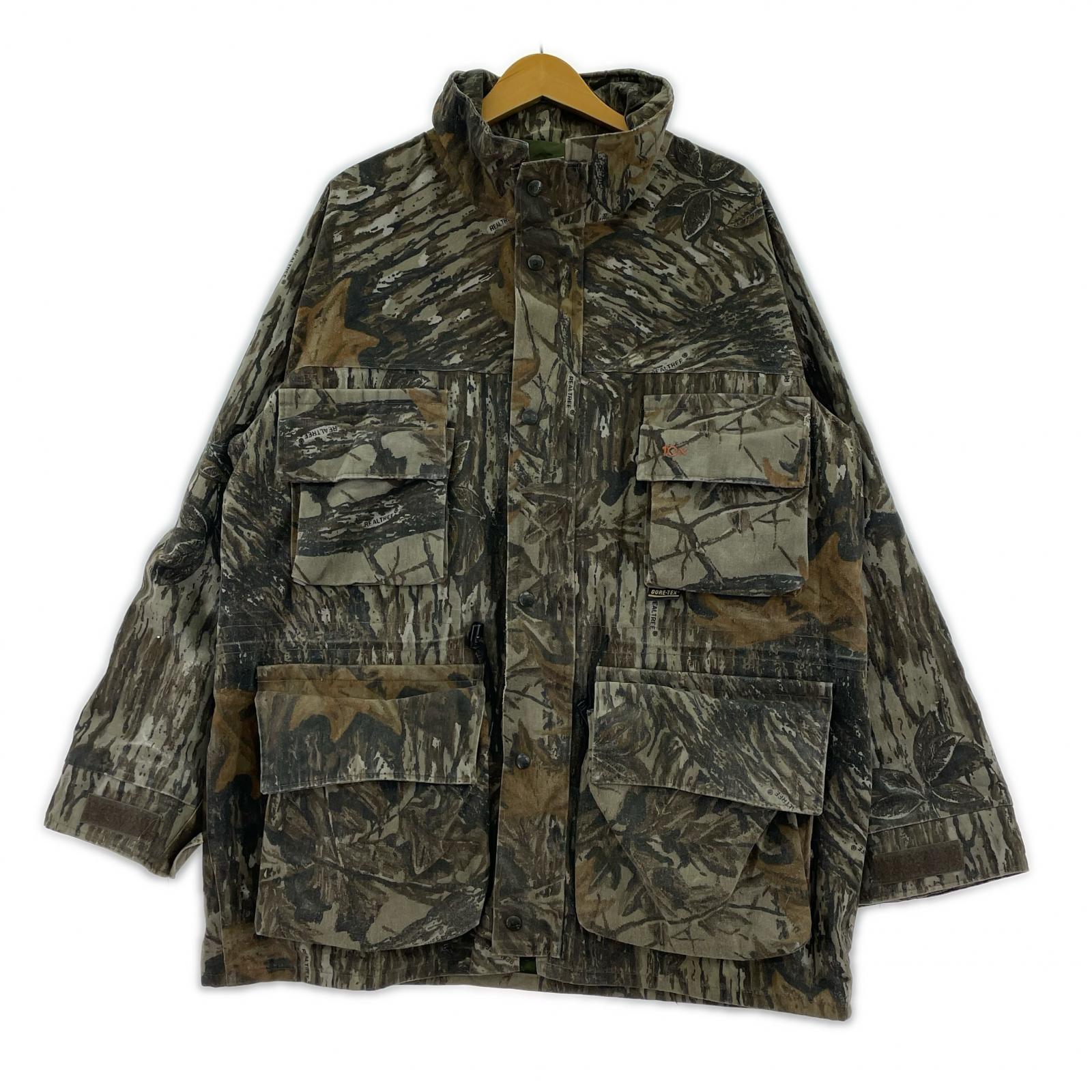 ジャケット USA製 10X 90S GRTX カモ柄ハンティングジャケット (L) L マルチカラー