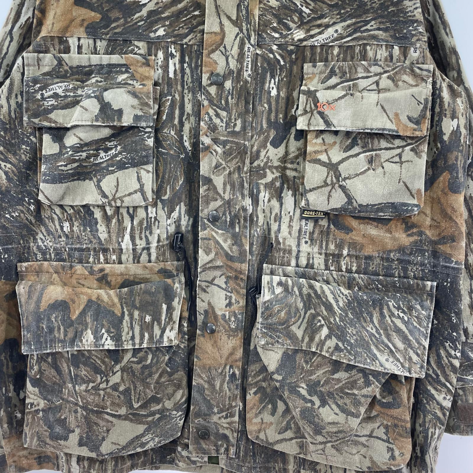 ジャケット USA製 10X 90S GRTX カモ柄ハンティングジャケット (L) L マルチカラー