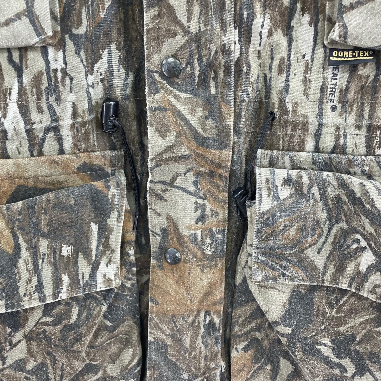 ジャケット USA製 10X 90S GRTX カモ柄ハンティングジャケット (L) L マルチカラー