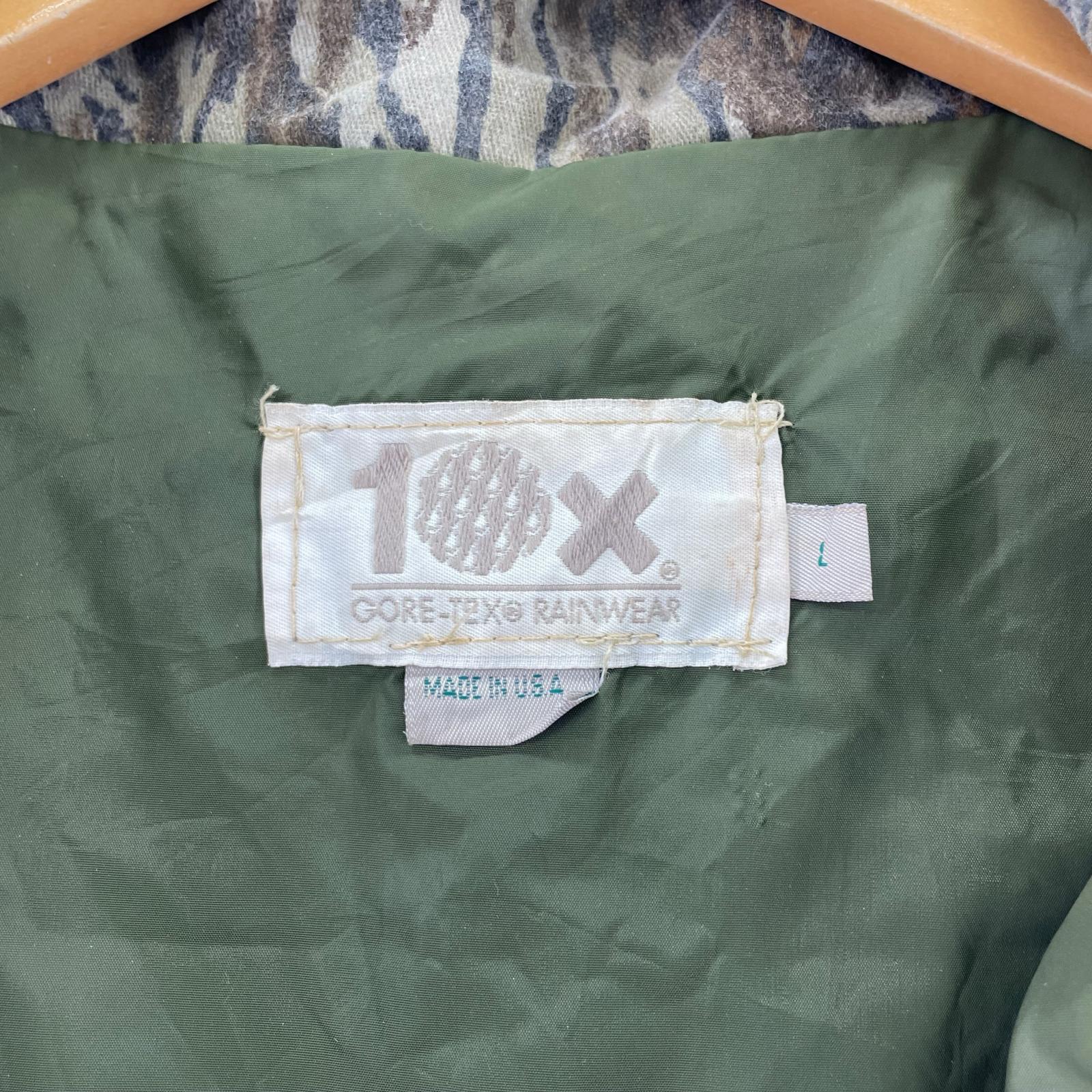 ジャケット USA製 10X 90S GRTX カモ柄ハンティングジャケット (L) L マルチカラー