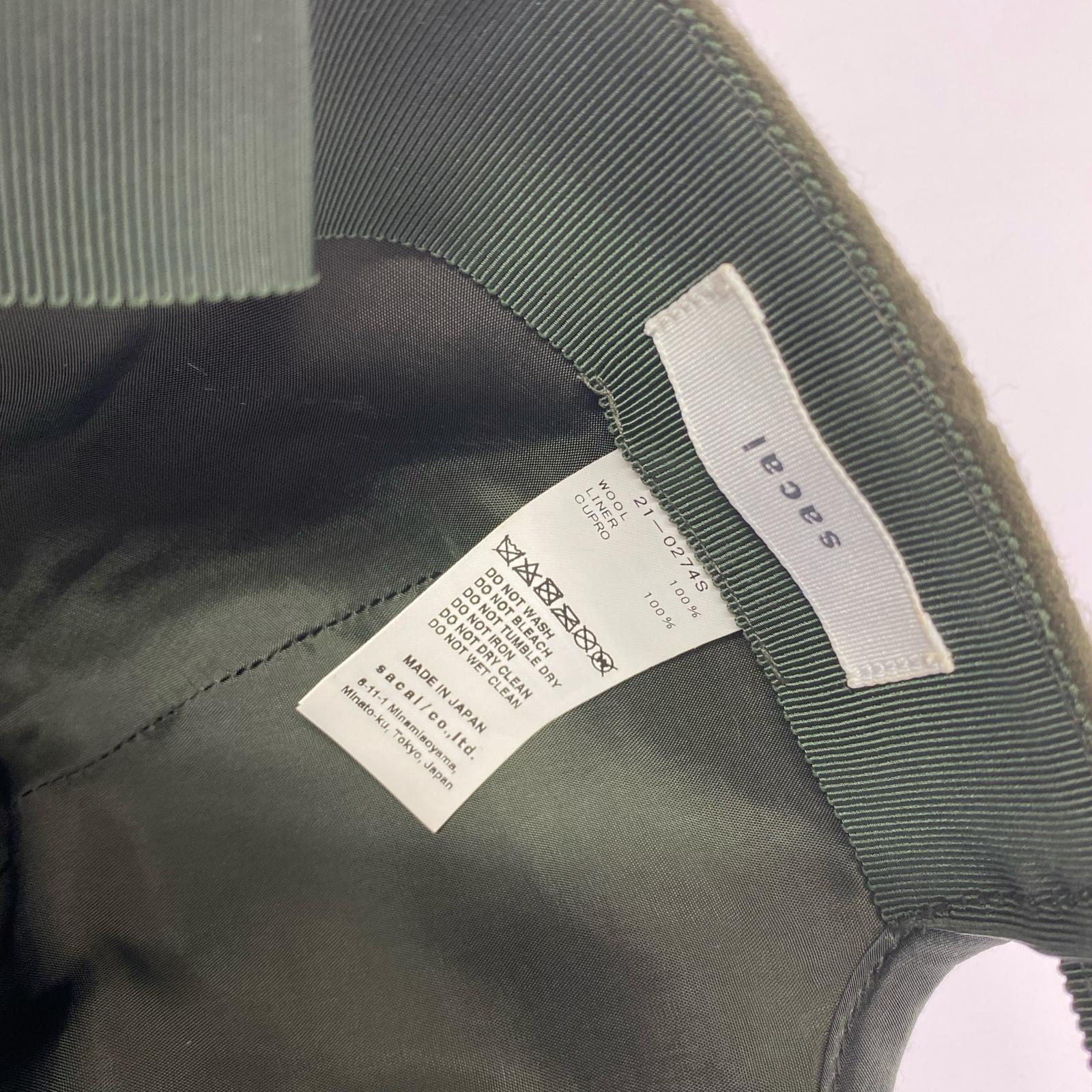 キャップ 21-0274S ウールキャップ 緑 グリーン