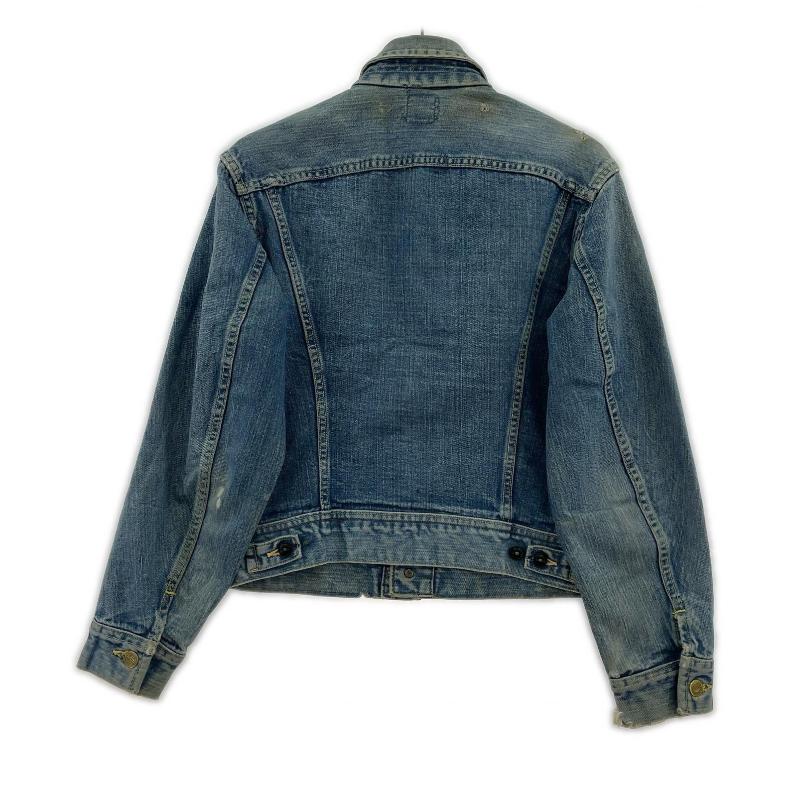 デニムジャケット Lee 70s頃 101J デニムジャケット 猫目ボタン 36
