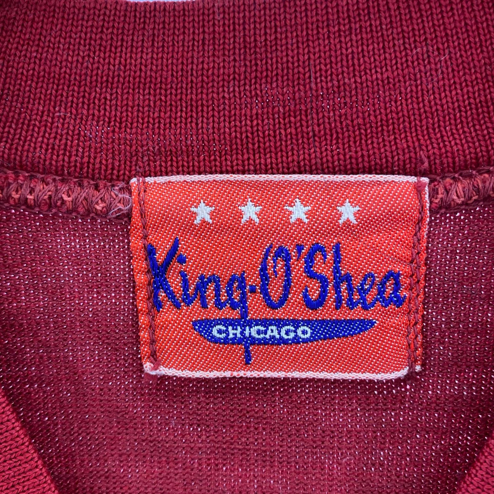 長袖Tシャツ 50s~ King O Shea Vネックカットソー 36 レッド