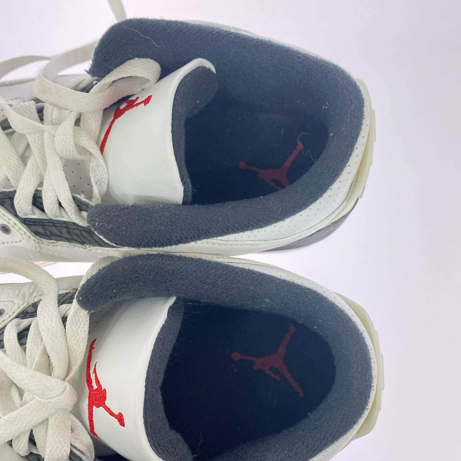 スニーカー AIR JORDAN 3 RETRO CEMENT GREY CT8532-106 26.5cm 26.5cm (US8 1/2 UK8 EU43) ホワイト