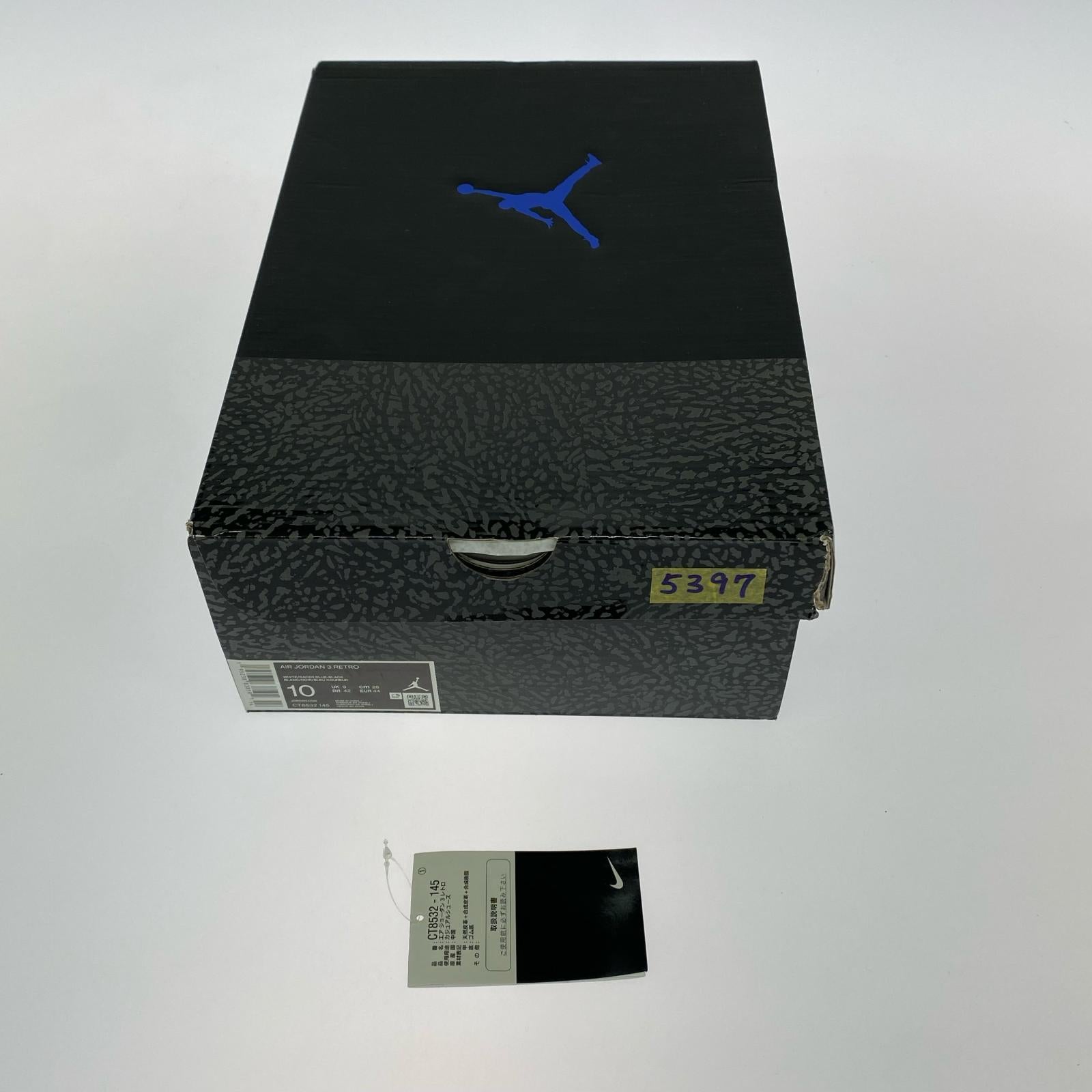 スニーカー NIKE CT8532-145 AIR JORDAN 3 RETRO 28.0 28cm (US10 UK9 1/2 EU46) ホワイト