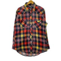 長袖シャツ チェック 赤紺 (16.5) マルチカラー