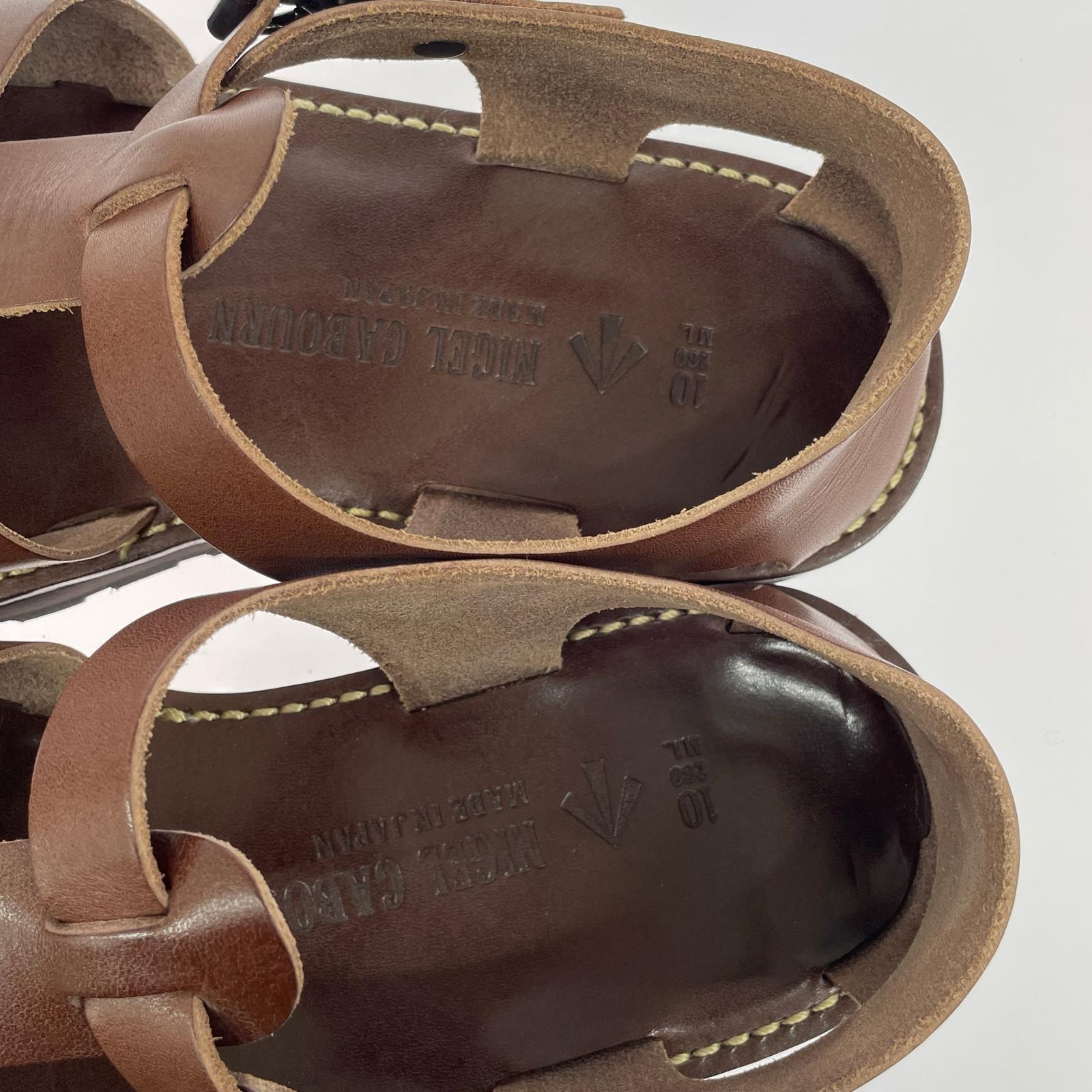 シューズ Nigel Cabourn LEATHER GURKHA SANDAL ブラウン 28cm (US10 UK9 1/2 EU46) ブラウン