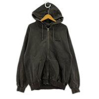 パーカー XLARGE PIGMENT DYED EMBOSS LOGO ZIP HOODED M M