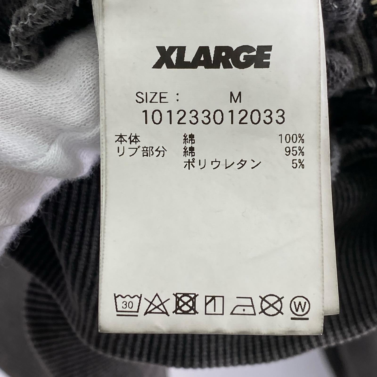 パーカー XLARGE PIGMENT DYED EMBOSS LOGO ZIP HOODED M M
