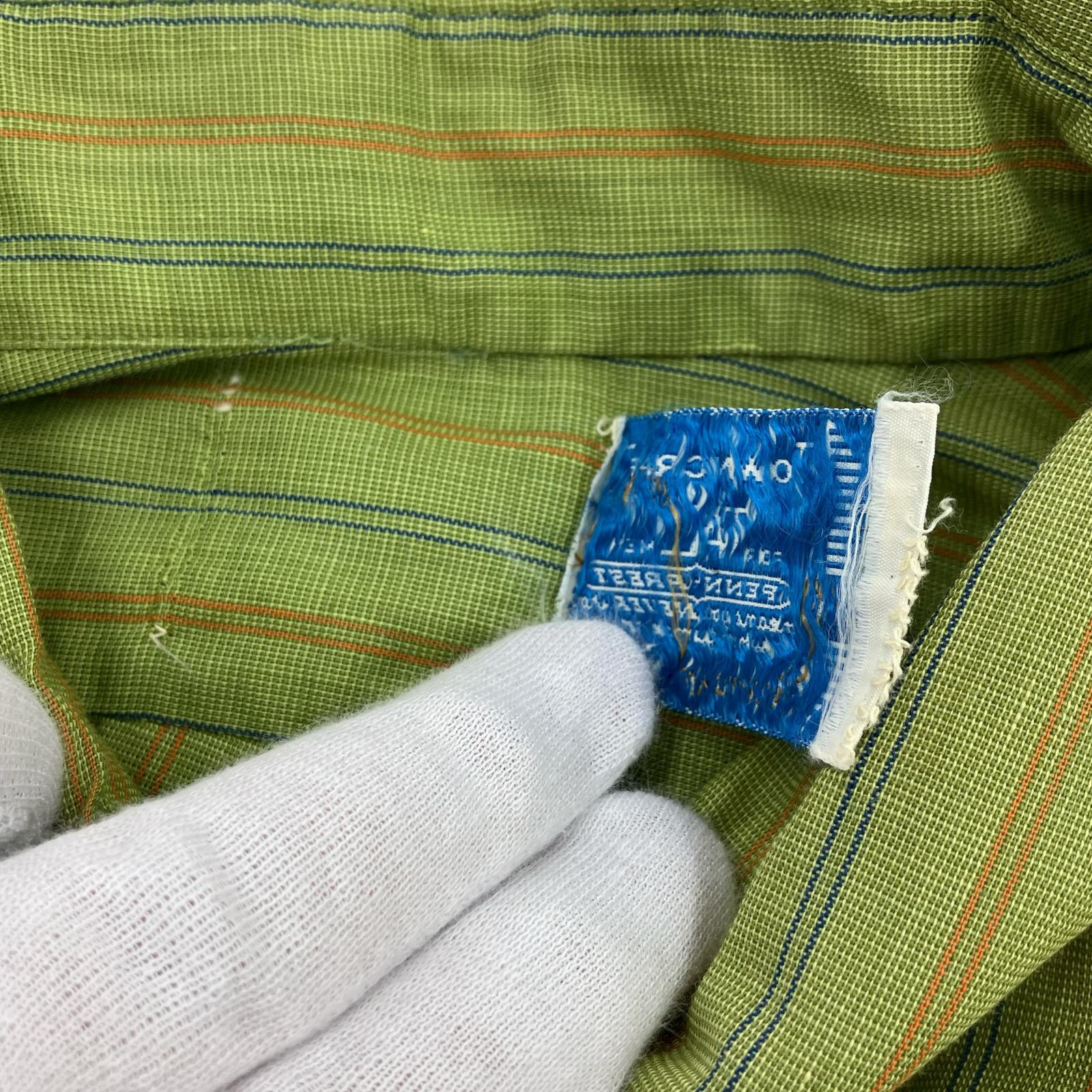 長袖シャツ 60s TOWNCRAFT グリーン L