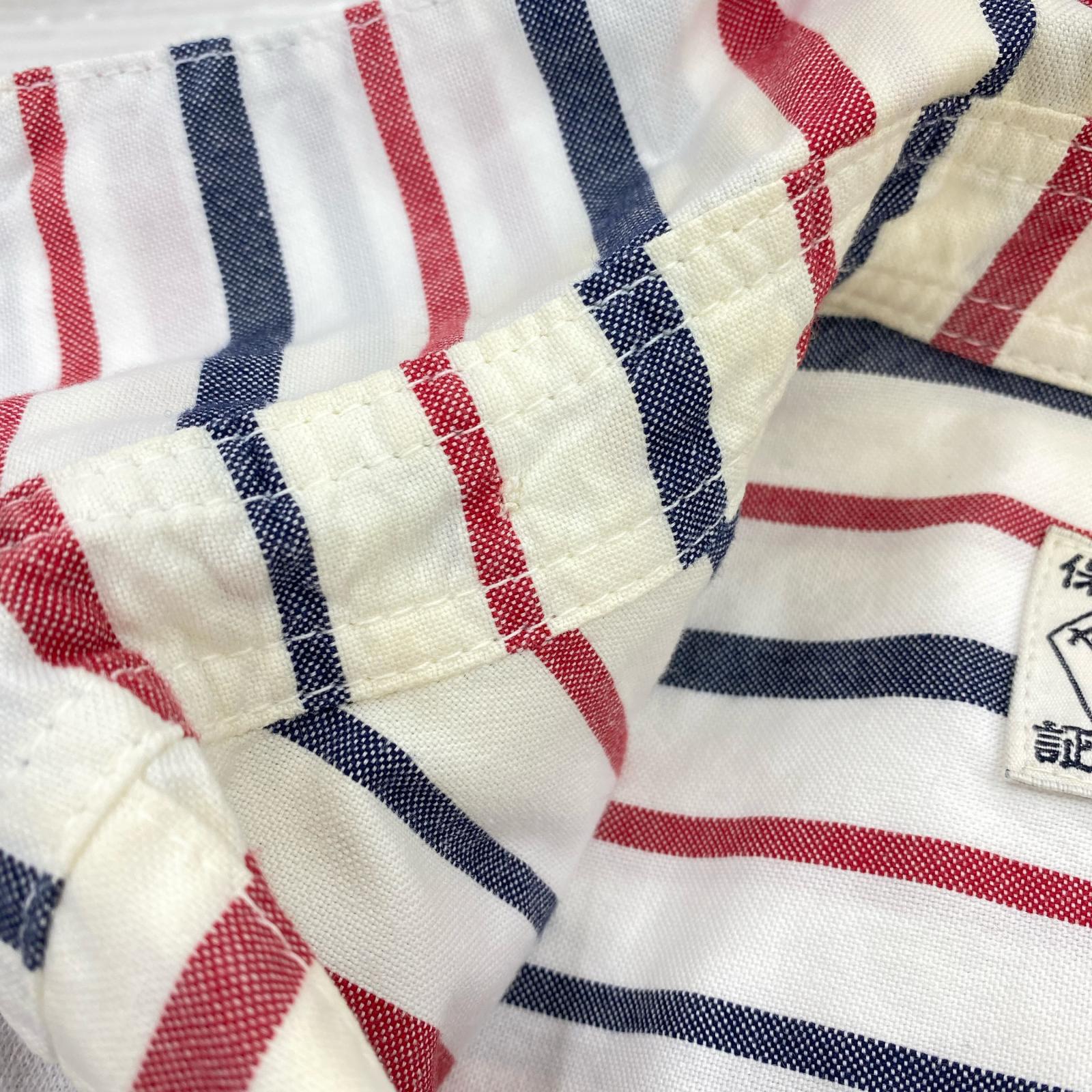 長袖シャツ ボーダーシャツ 36 36