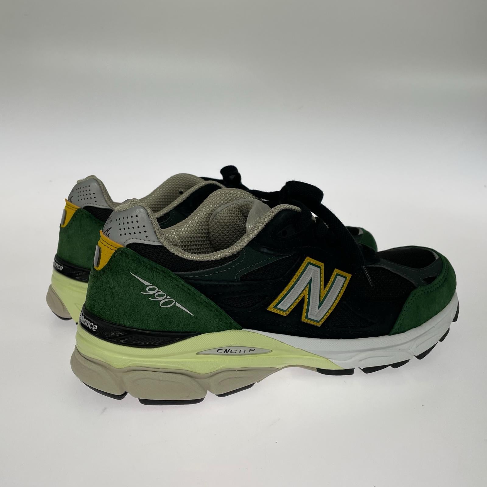 スニーカー NEW BALANCE USA製 990V3 M990CP3 28.0 BLACK GREEN YELLOW 28cm (US10 UK9 1/2 EU46) ブラック