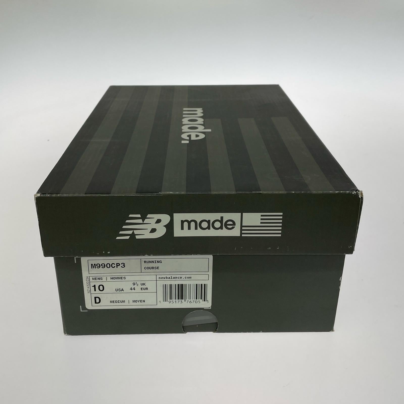 スニーカー NEW BALANCE USA製 990V3 M990CP3 28.0 BLACK GREEN YELLOW 28cm (US10 UK9 1/2 EU46) ブラック