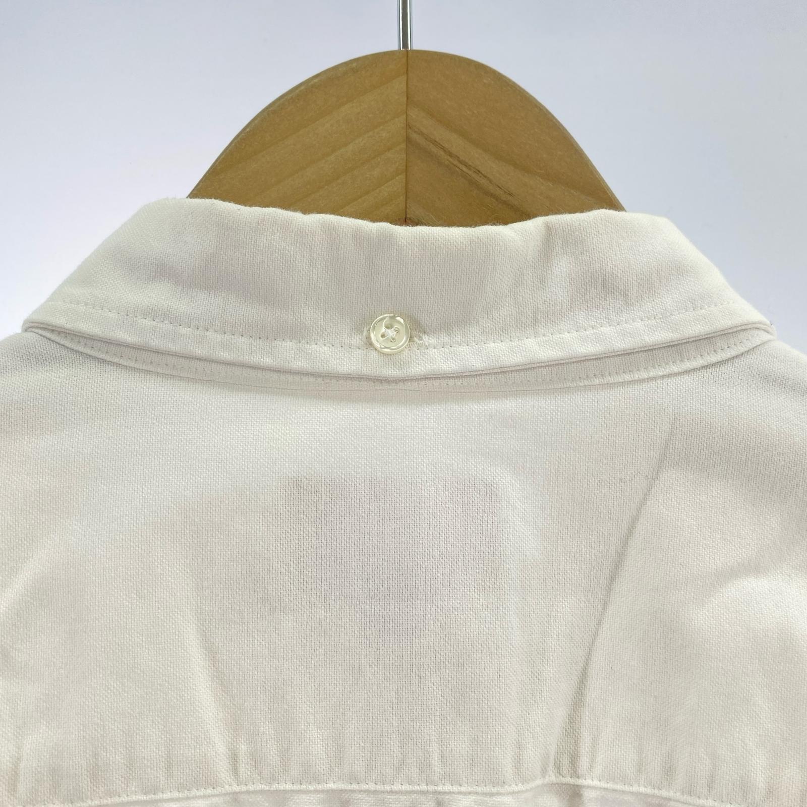 長袖シャツ Washed Twill Shirt 白 M ホワイト