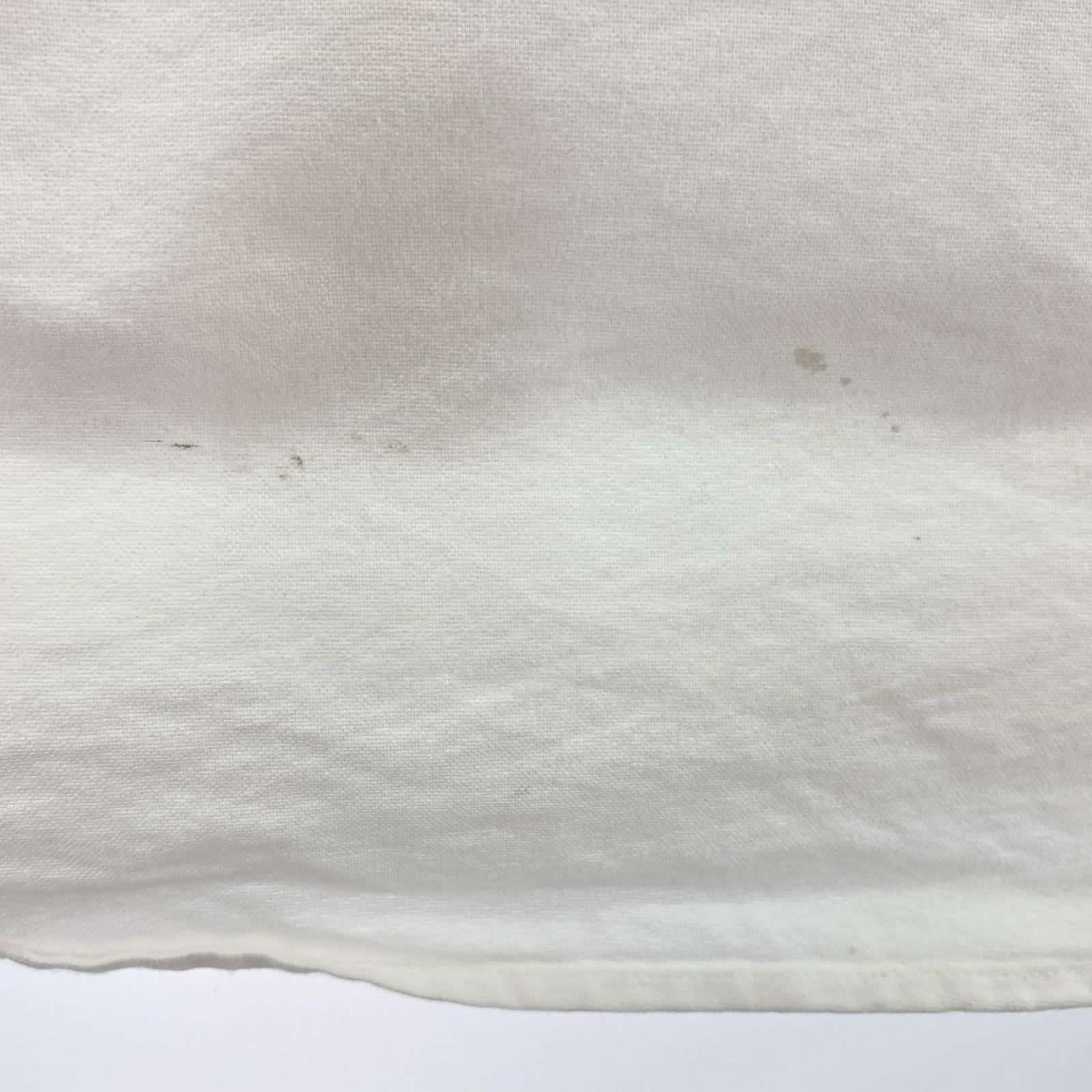 長袖シャツ Washed Twill Shirt 白 M ホワイト