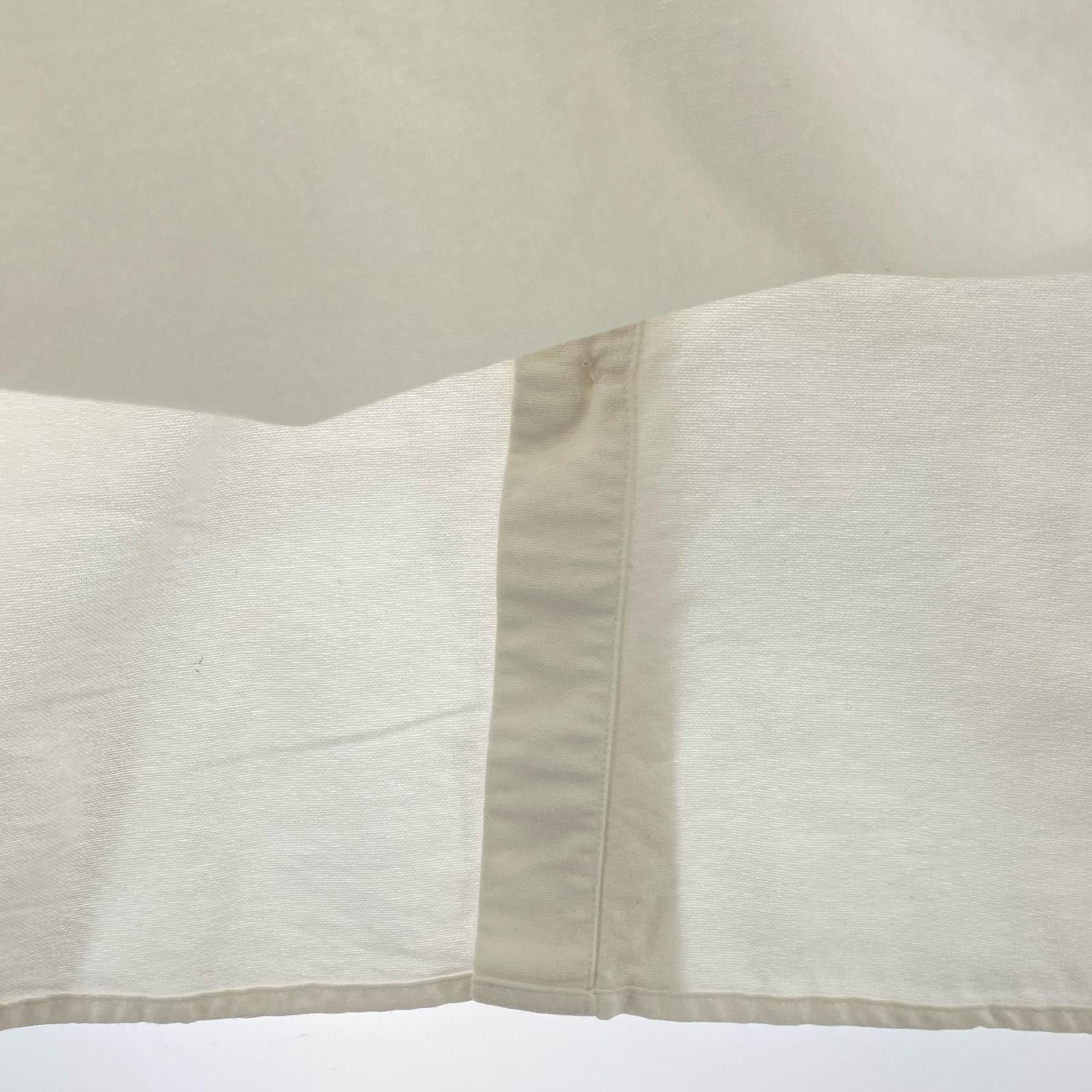長袖シャツ Washed Twill Shirt 白 M ホワイト