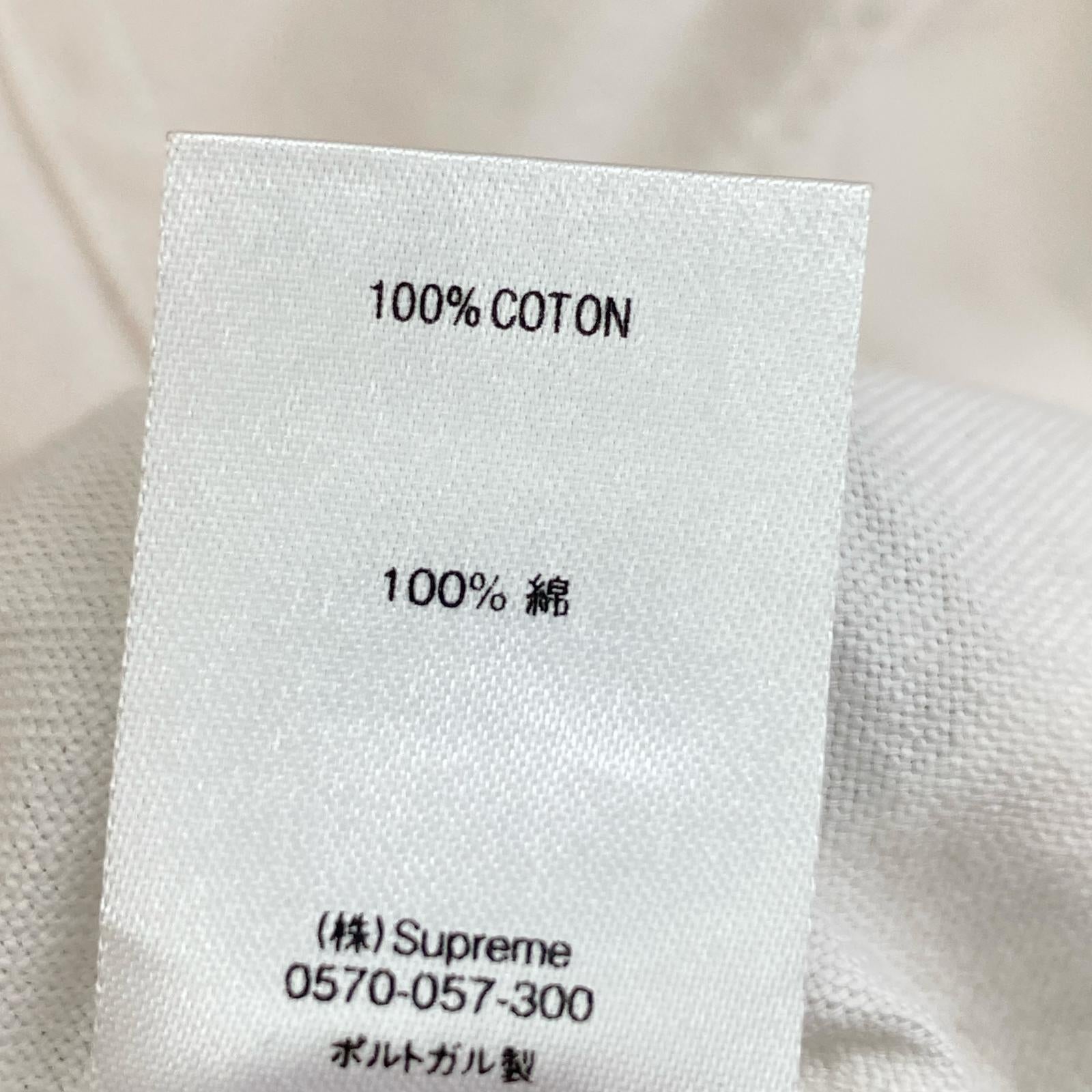 長袖シャツ Washed Twill Shirt 白 M ホワイト