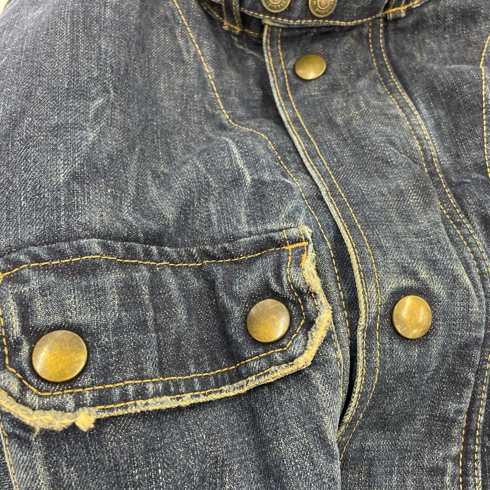 デニムジャケット HYSTERIC GLAMOUR デニムバイカージャケット L