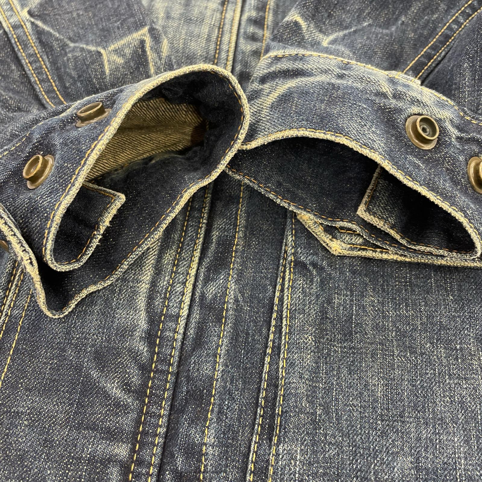 デニムジャケット HYSTERIC GLAMOUR デニムバイカージャケット L