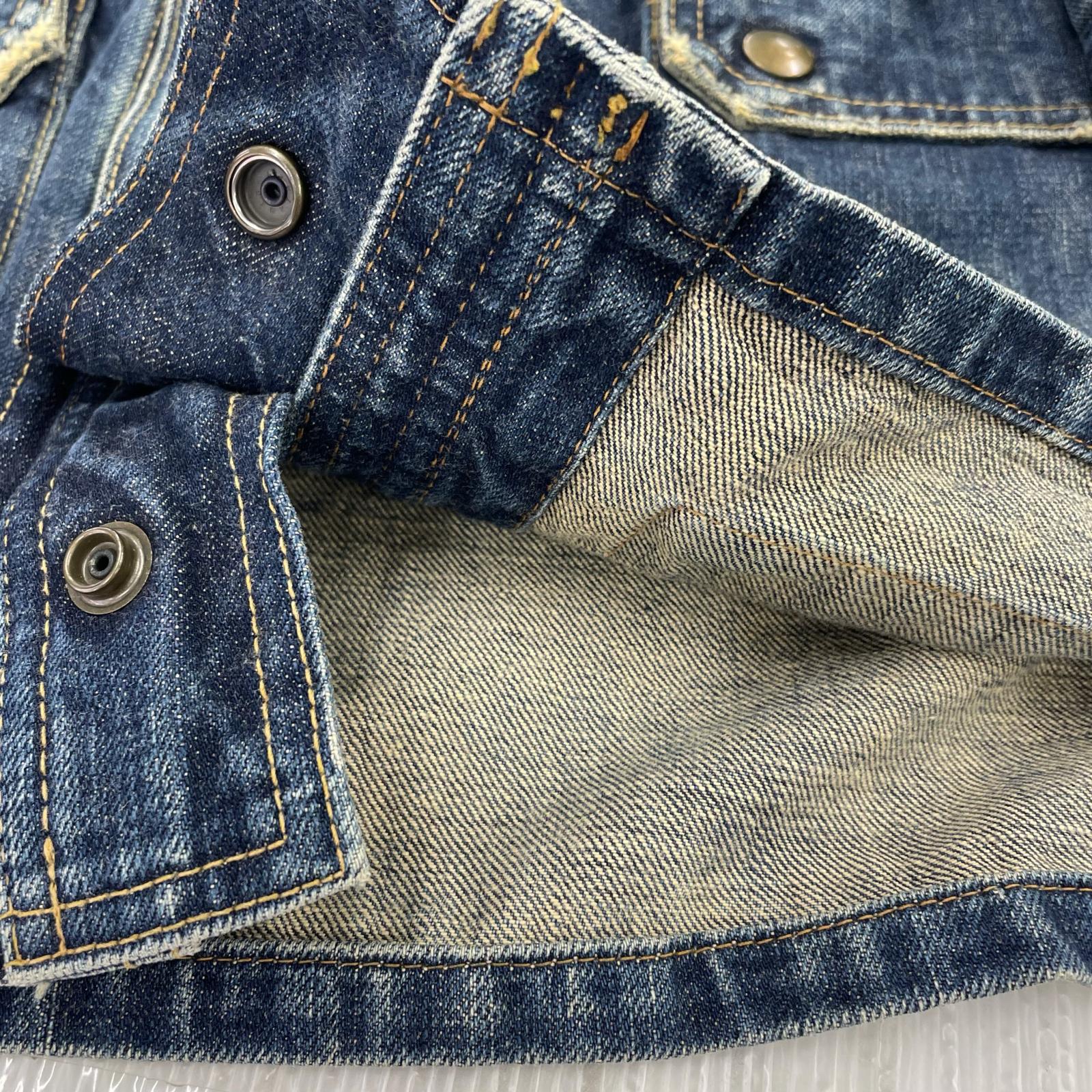 デニムジャケット HYSTERIC GLAMOUR デニムバイカージャケット L