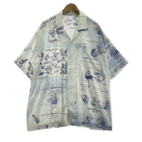 半袖シャツ Porter Classic Disney Mickey レーヨンアロハシャツ L