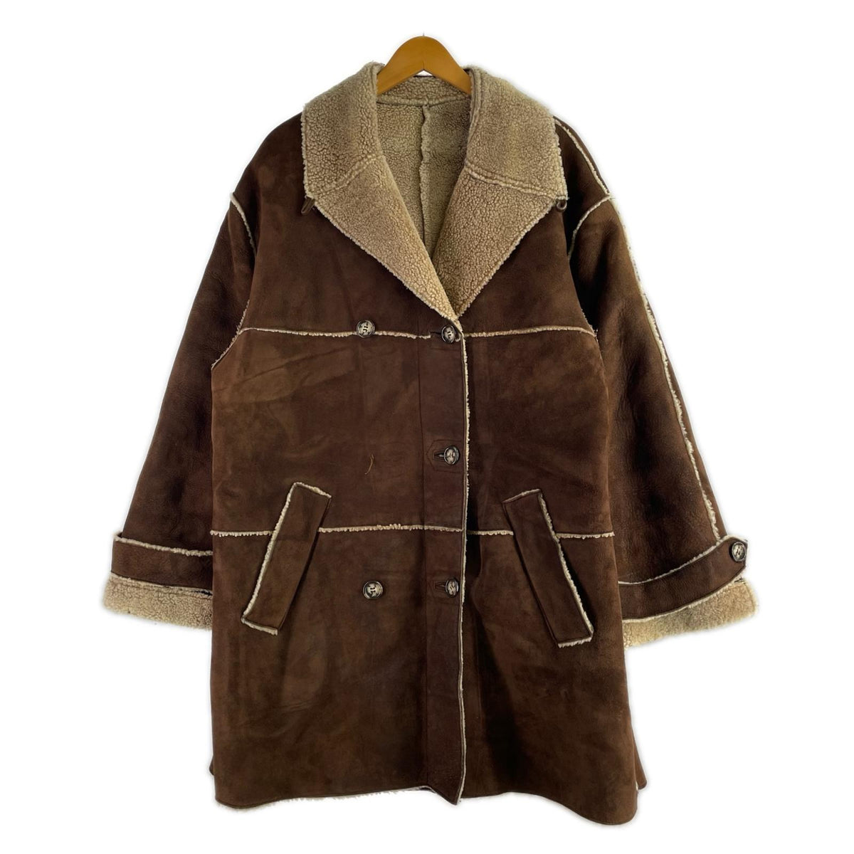 ジャケット sprung freres Corinne Cobson ムートンコート 茶 ブラウン