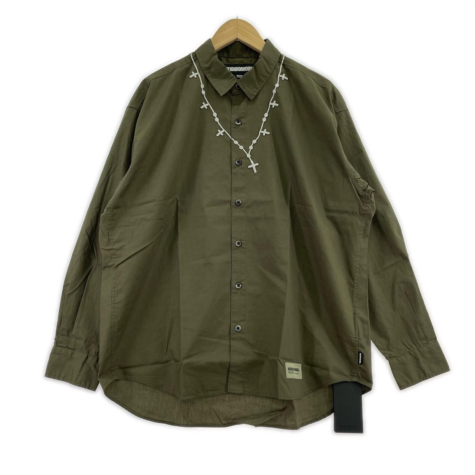 長袖シャツ NEIGHBORHOOD 22AW CROSS EMBROIDERY SHIRT M