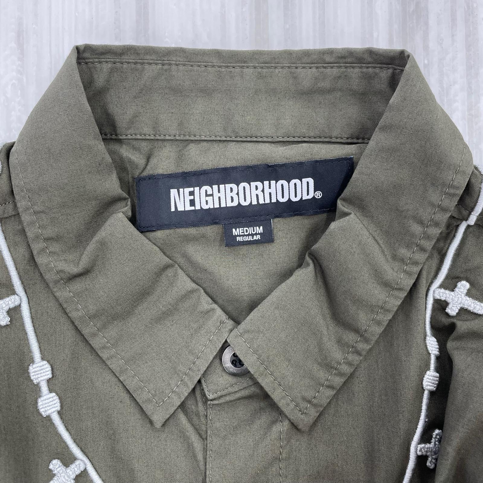長袖シャツ NEIGHBORHOOD 22AW CROSS EMBROIDERY SHIRT M
