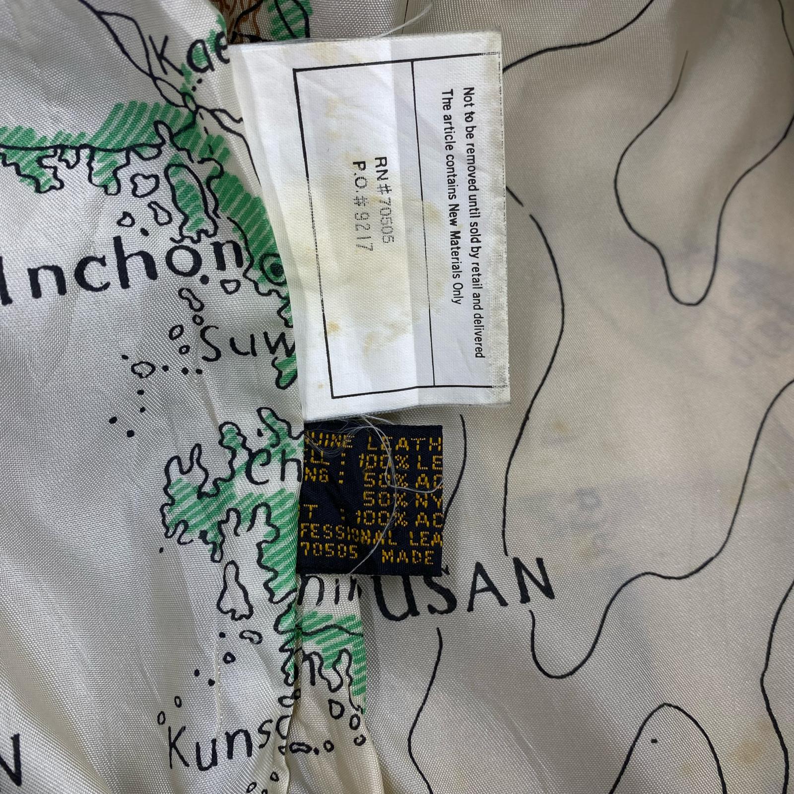 レザージャケット AMERICAN BORN A-2タイプ レザージャケット (XL) 茶 ブラウン
