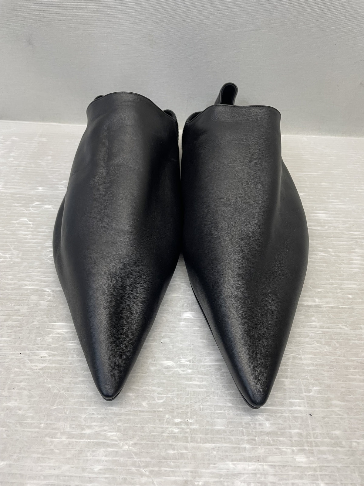 BALENCIAGA FLAT MULE SMOOTH LAMBSKIN レザーミュール 44 黒